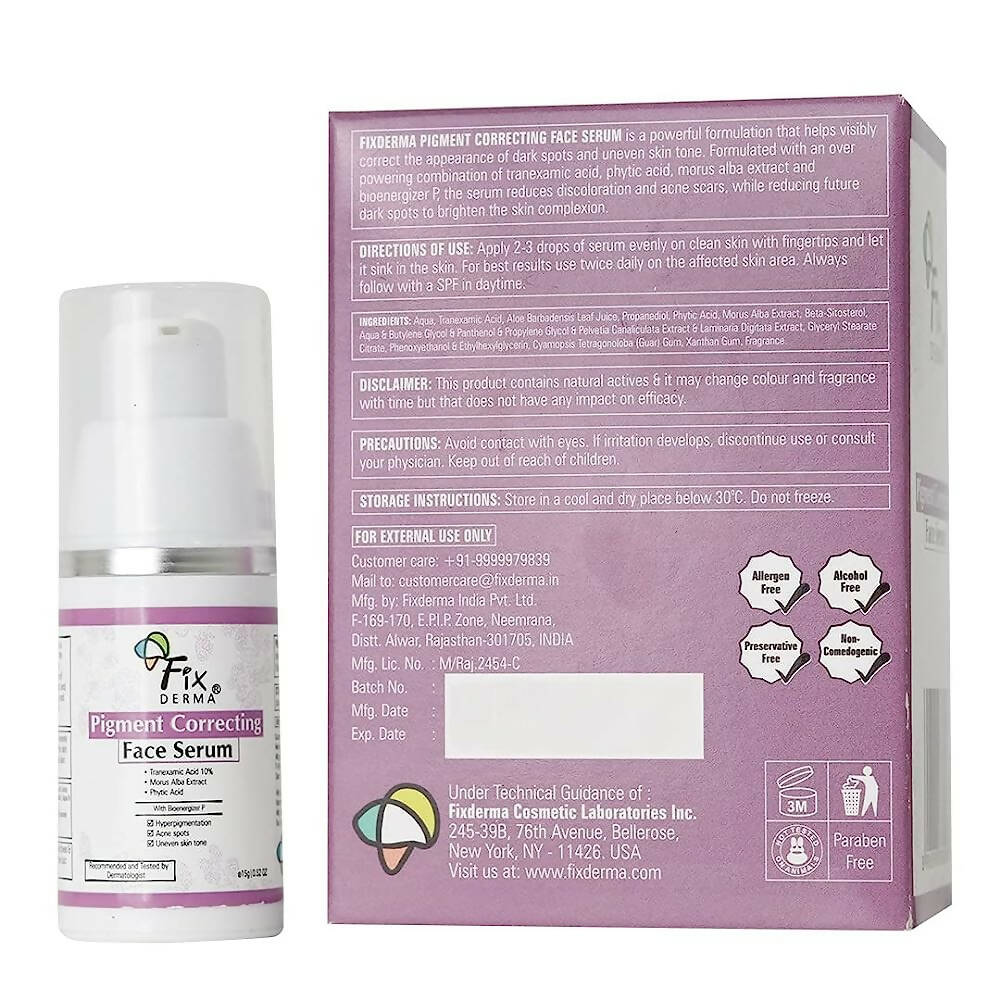 Fixderma Pigment Correcting Face Serum - Distacart