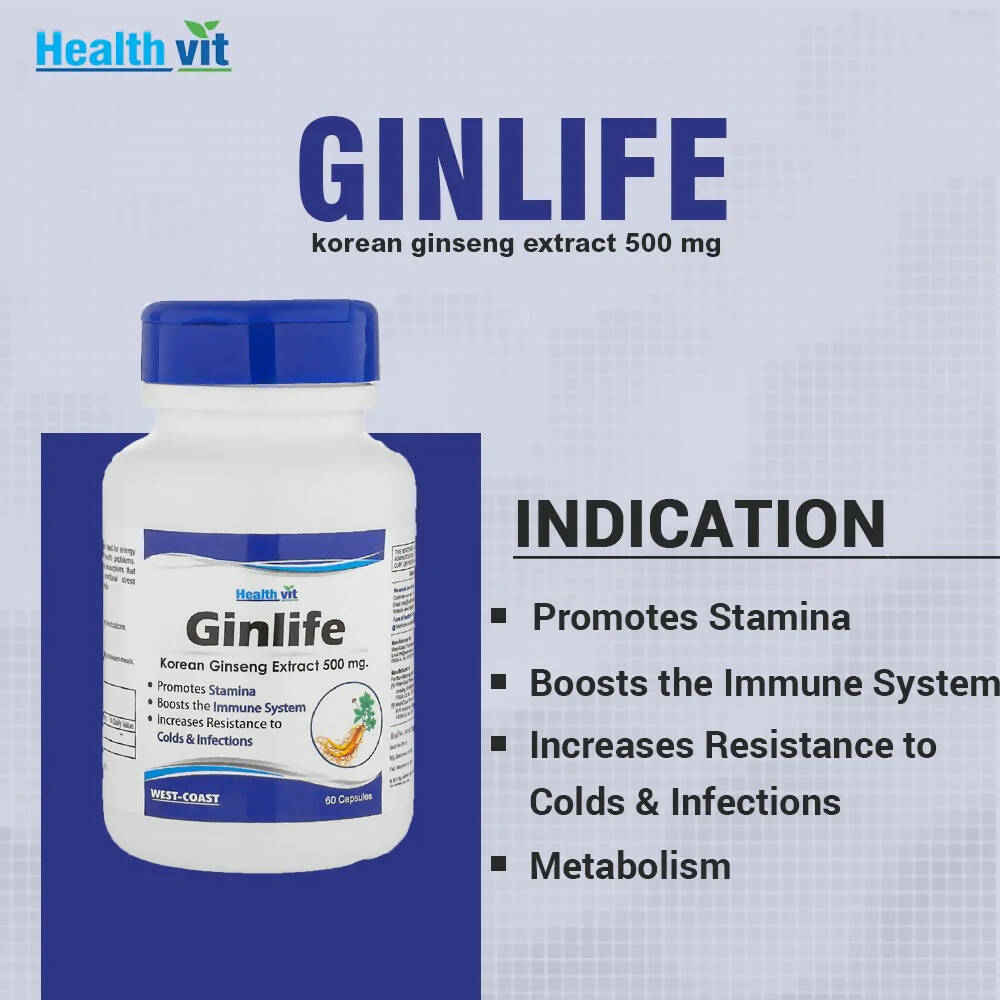 Healthvit Ginlife Capsules - Distacart