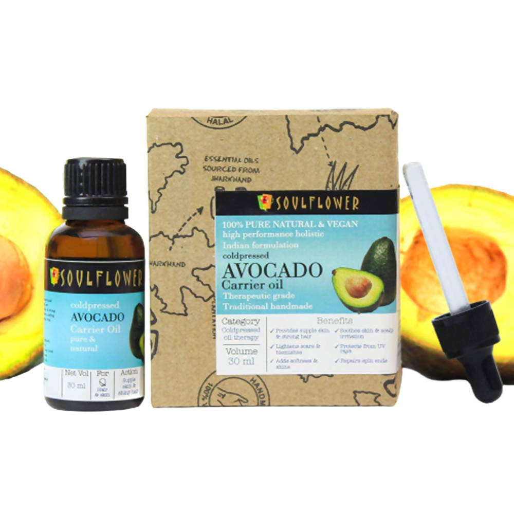 Soulflower Cold Pressed Avocado Carrier Oil Pure & Natural uses