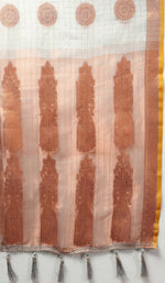 Thumbnail for Lorenvalley Fashion Grey Cotton with Woven Design Zari Weaving Saree - Distacart