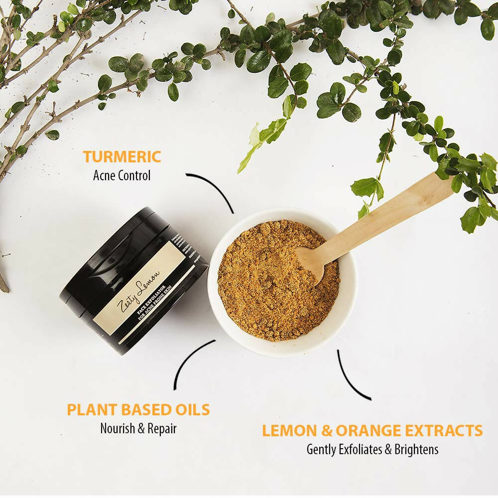 Gulnare Skincare Zesty Lemon Face Exfoliator - Distacart