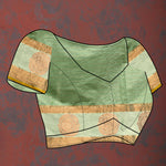 Thumbnail for Lorenvalley Fashion Seagreen Cotton with Woven Design Zari Weaving Saree - Distacart