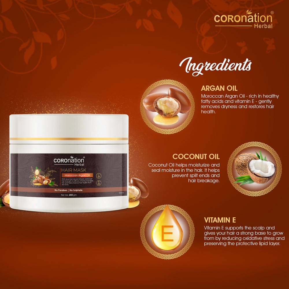 Coronation Herbal Moroccan Argan Oil Hair Mask - Distacart