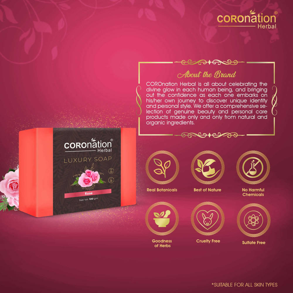Coronation Herbal Pink Rose Luxury Soap - Distacart