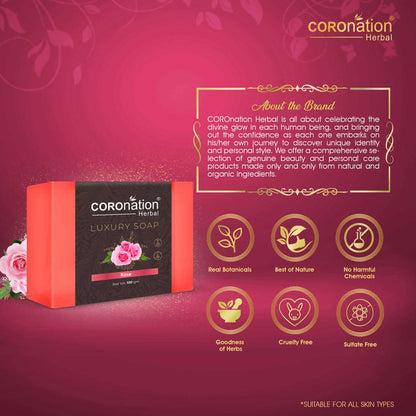 Coronation Herbal Pink Rose Luxury Soap - Distacart