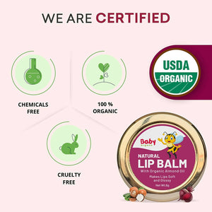 Babyorgano Natural Lip Balm - Strawberry Flavor - Distacart