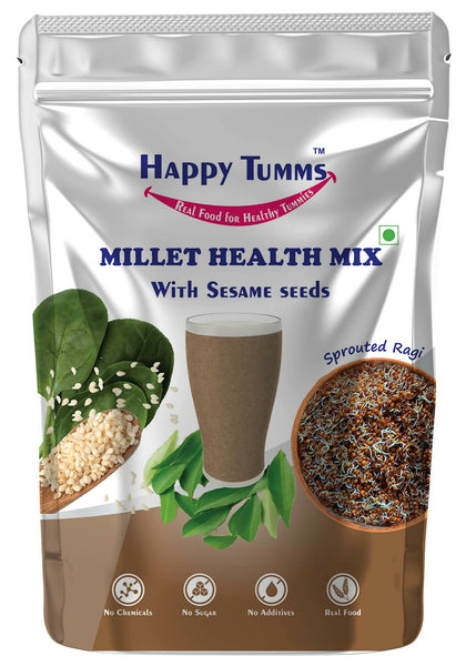 TummyFriendly Foods Organic Millet Health Mix With Sesame Seeds and Curry Leaves - Distacart
