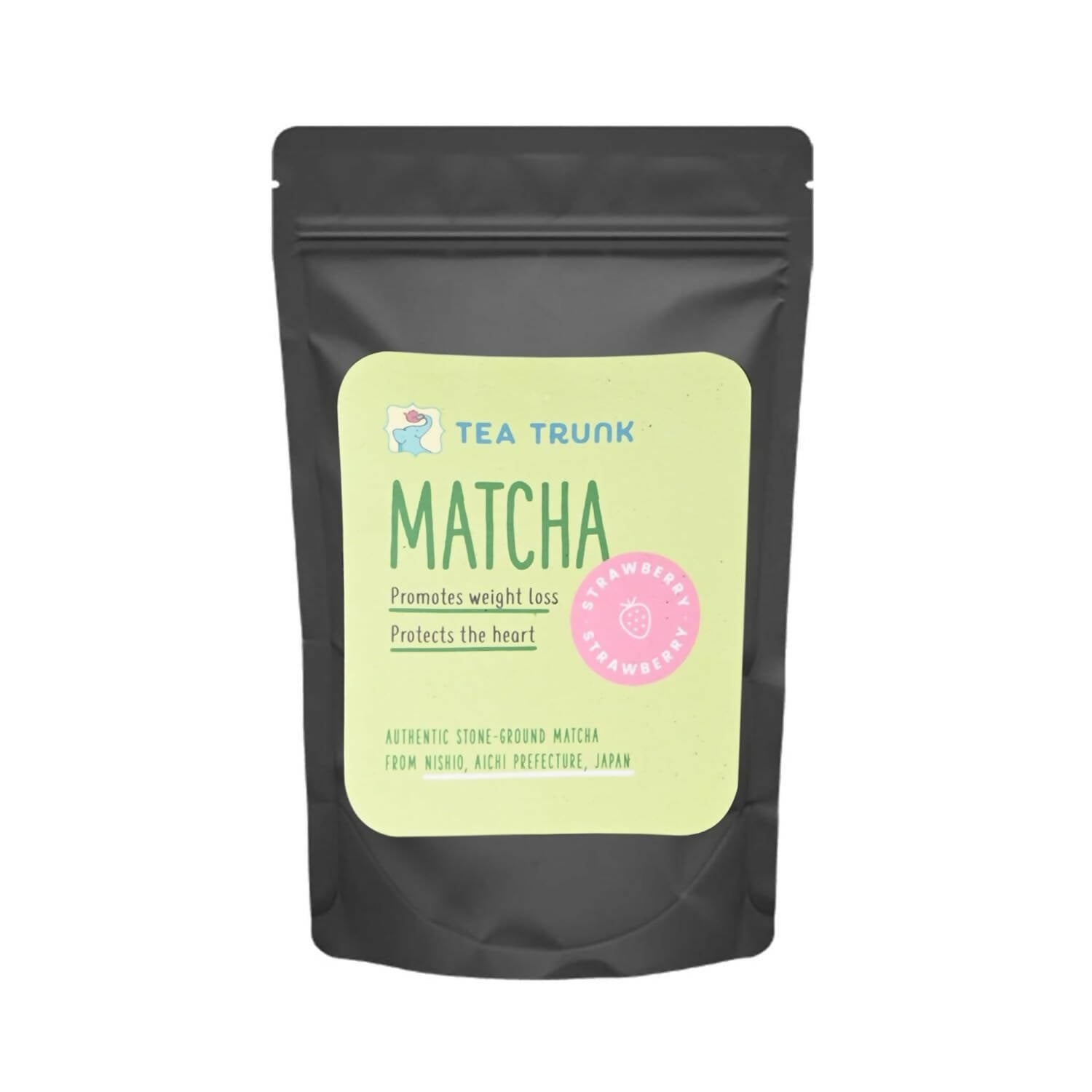 Tea Trunk Strawberry Matcha Green Tea Power - Pure Ceremonial Grade - Distacart