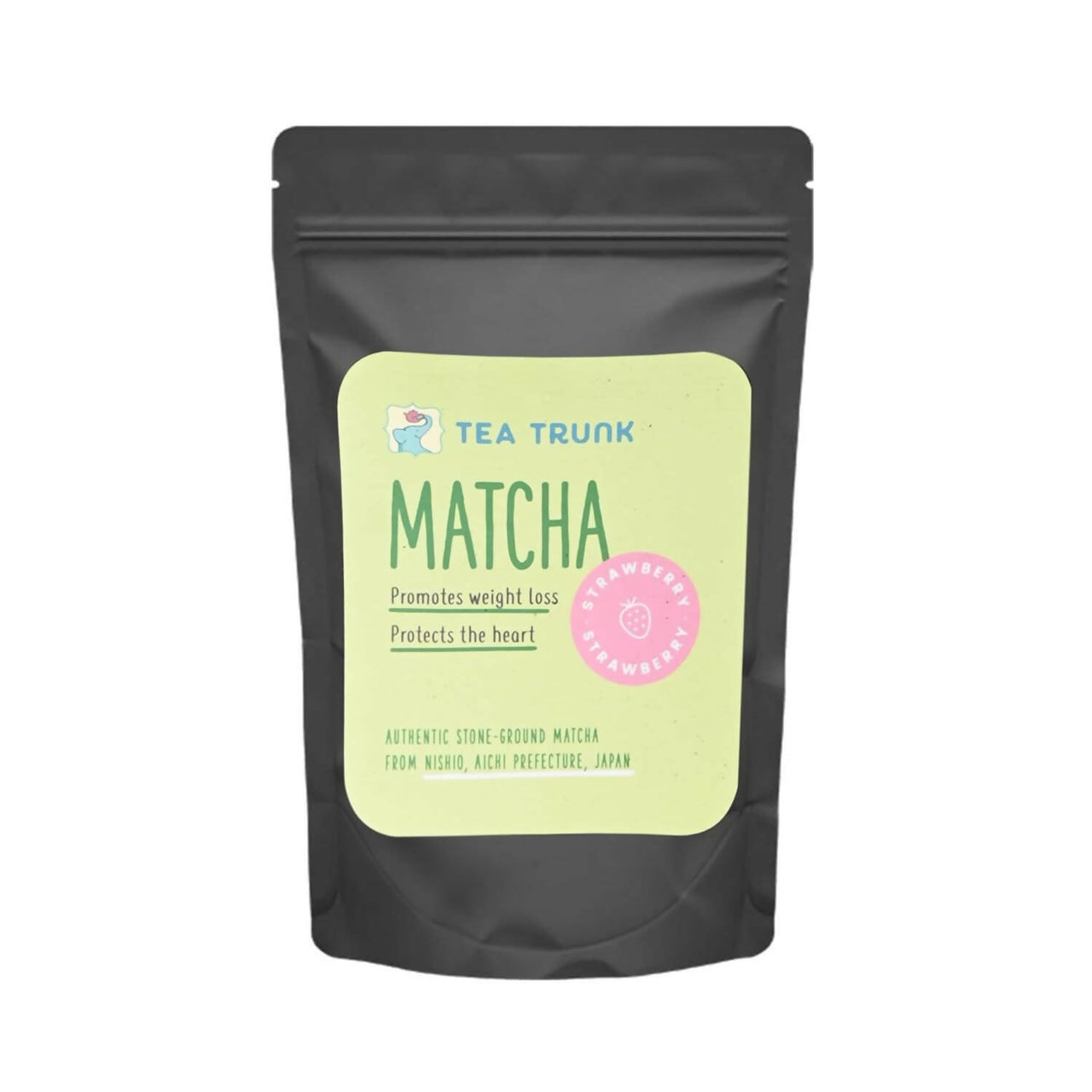 Tea Trunk Strawberry Matcha Green Tea Power - Pure Ceremonial Grade - Distacart