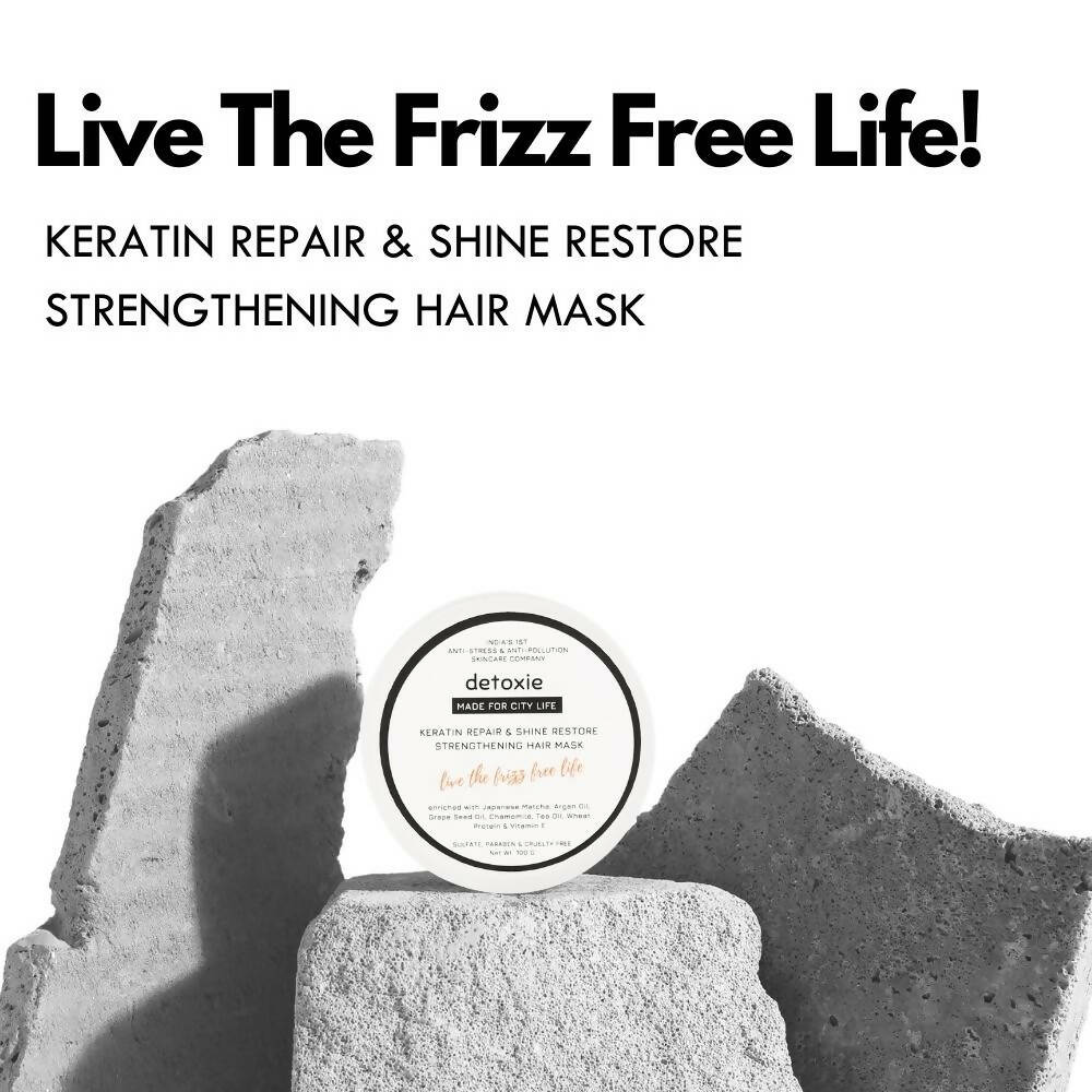 Detoxie Keratin Repair & Shine Restore Strengthening Hair Mask - Distacart