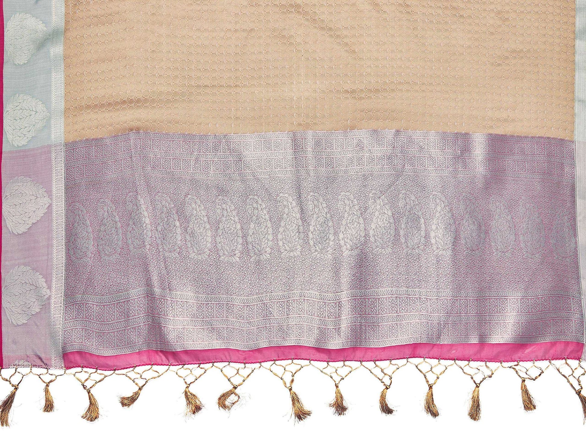 Mimosa Women's Banarasi Art Silk Brown Saree - Distacart