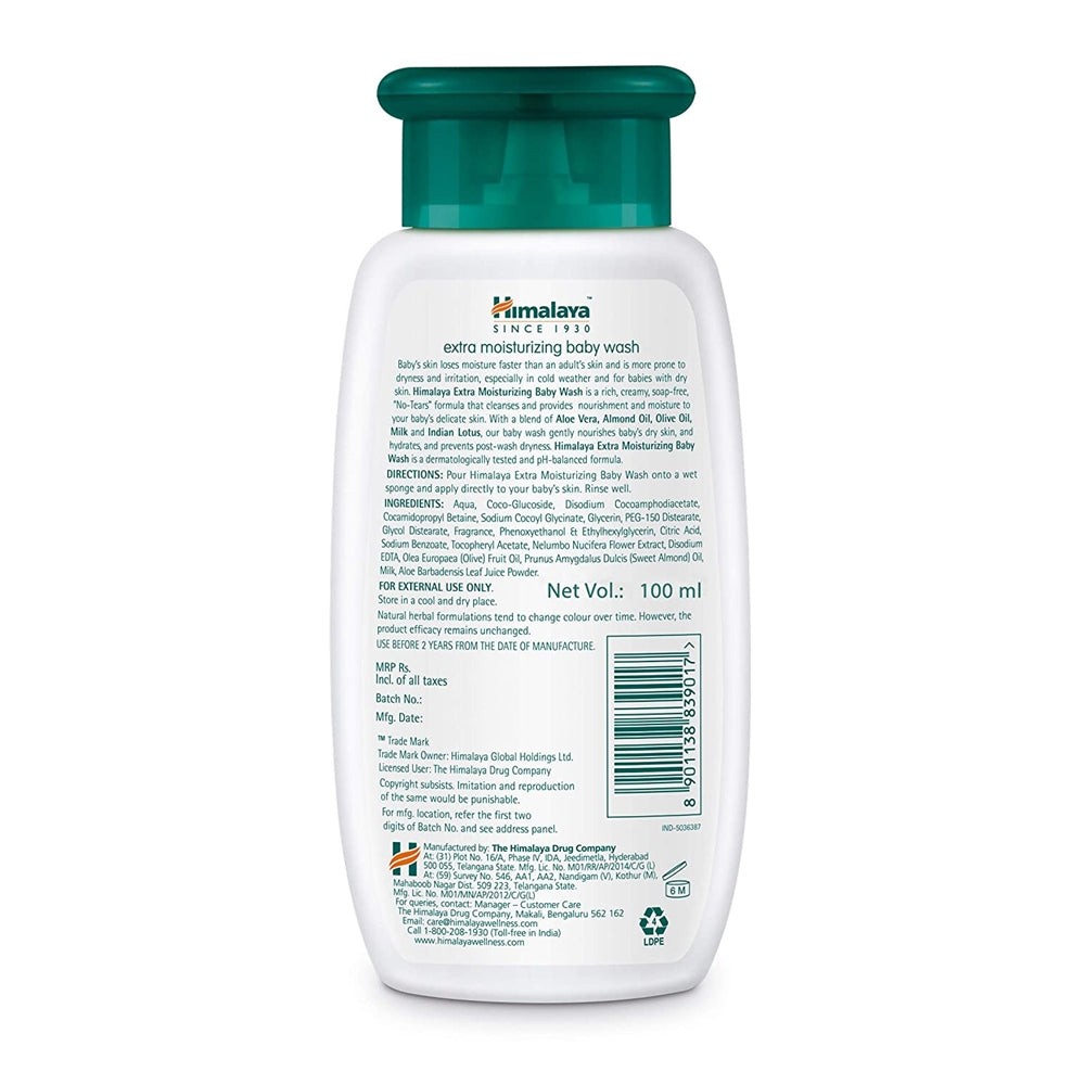 Himalaya Extra Moisturizing Baby Wash - Distacart