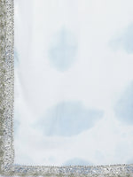 Thumbnail for HERE&NOW Women Blue & White Ethnic Embroidered Kurta with Trousers & With Dupatta - Distacart