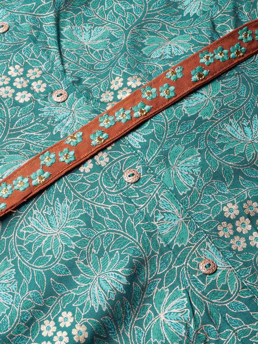 Juniper Women Teal Rayon Printed Asymmetric Dress - Distacart
