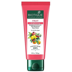 Biotique Advanced Ayurveda Fruit Brightening Depigmentation & Tan Removal Face Pack - Distacart