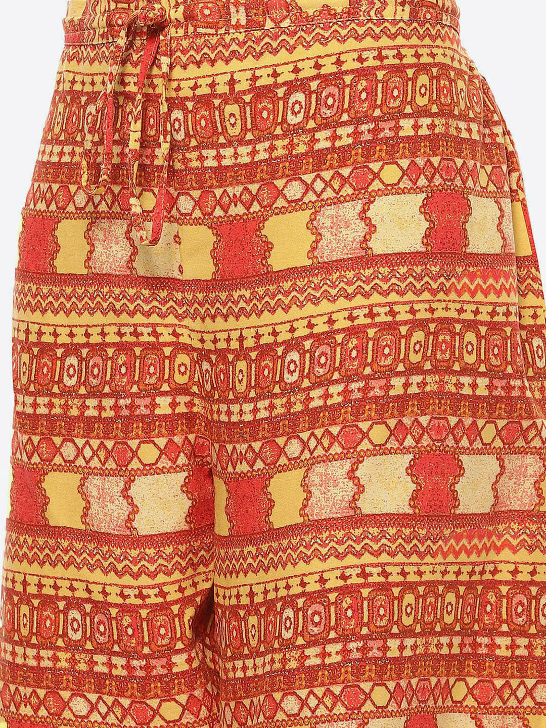 Biba Women Yellow Floral Printed Kurta with Palazzos Set - Distacart