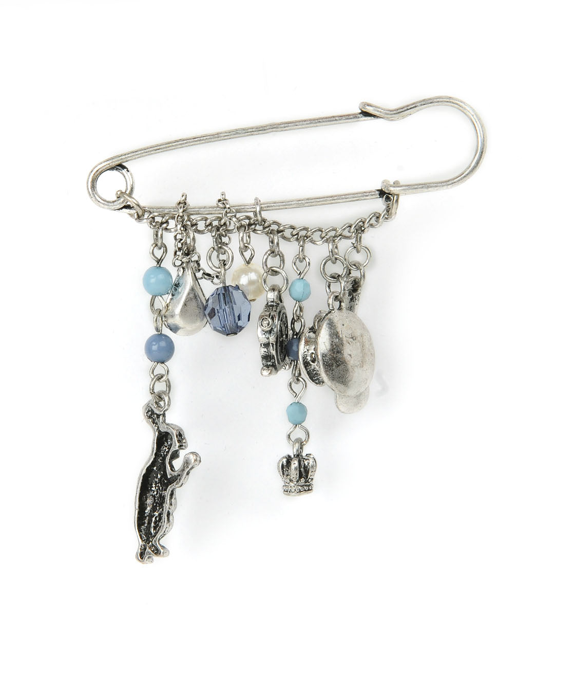 Rhodium-Plated Alloy Designer Stylish Brooch Pin - The Pari - Distacart