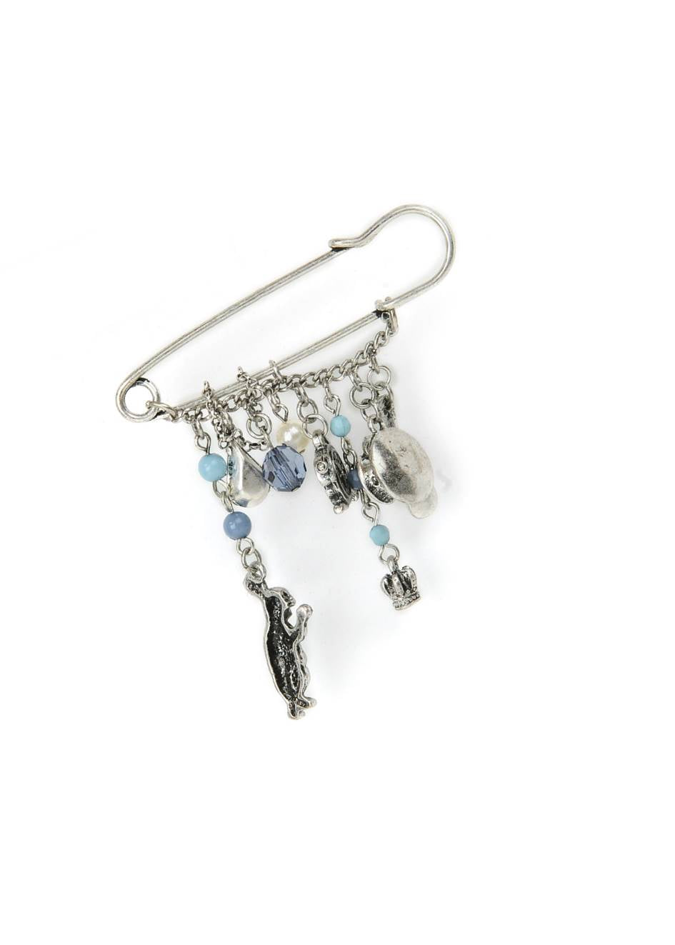 Rhodium-Plated Alloy Designer Stylish Brooch Pin - The Pari - Distacart