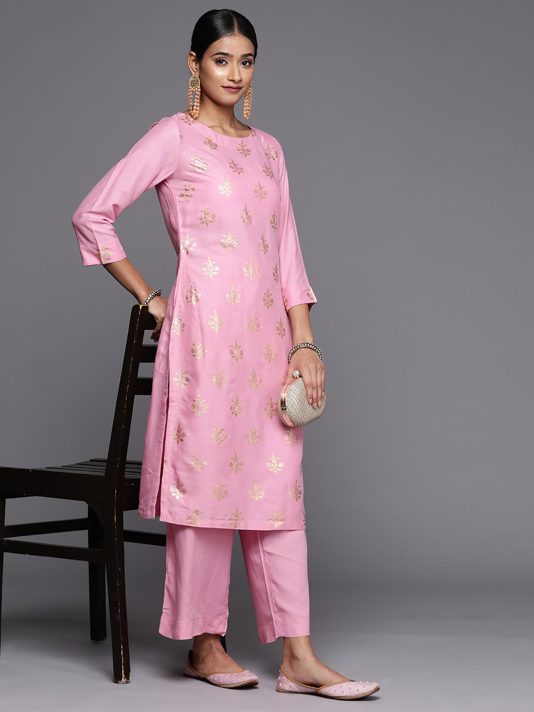 Biba Women Floral Print Kurta with Palazzos - Distacart