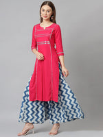 Thumbnail for Khushal K Women Embellished Mirror Work Kurta - Distacart