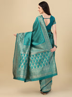 Thumbnail for Kalini Ethnic Motif Woven Design Zari Art Silk Banarasi Saree - Distacart