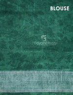 Thumbnail for Shades of Apple Green with Floral Design Semi Chanderi Saree By Gayathri Reddy Designer Studio - Distacart