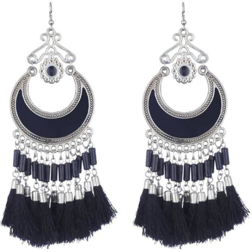 Hanging Earrings With Threads