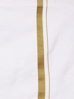 Thumbnail for Sethukrishna Boys Orange & White Shirt with Dhoti - Distacart