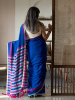 Thumbnail for Suta Multi Color Woven Design Cotton Blend Saree - Distacart