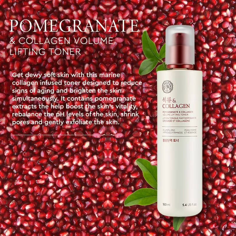 The Face Shop Pomegranate & Collagen Volume Lifting Toner - Distacart