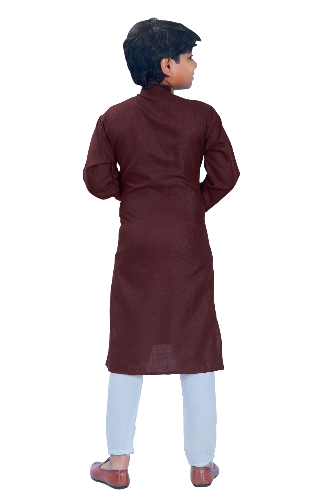 DEIANA'S Casual Designer Kurta Pyjama Set For Boys And kids (Dark Brown) - Distacart