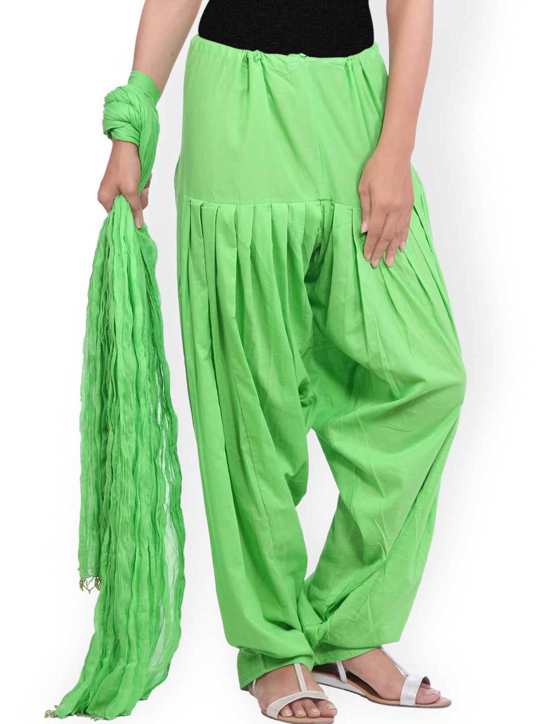 Jaipur Kurti Green Women Patiala and Dupatta - Distacart