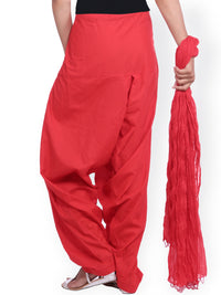 Thumbnail for Jaipur Kurti Red Women Patiala & Dupatta - Distacart