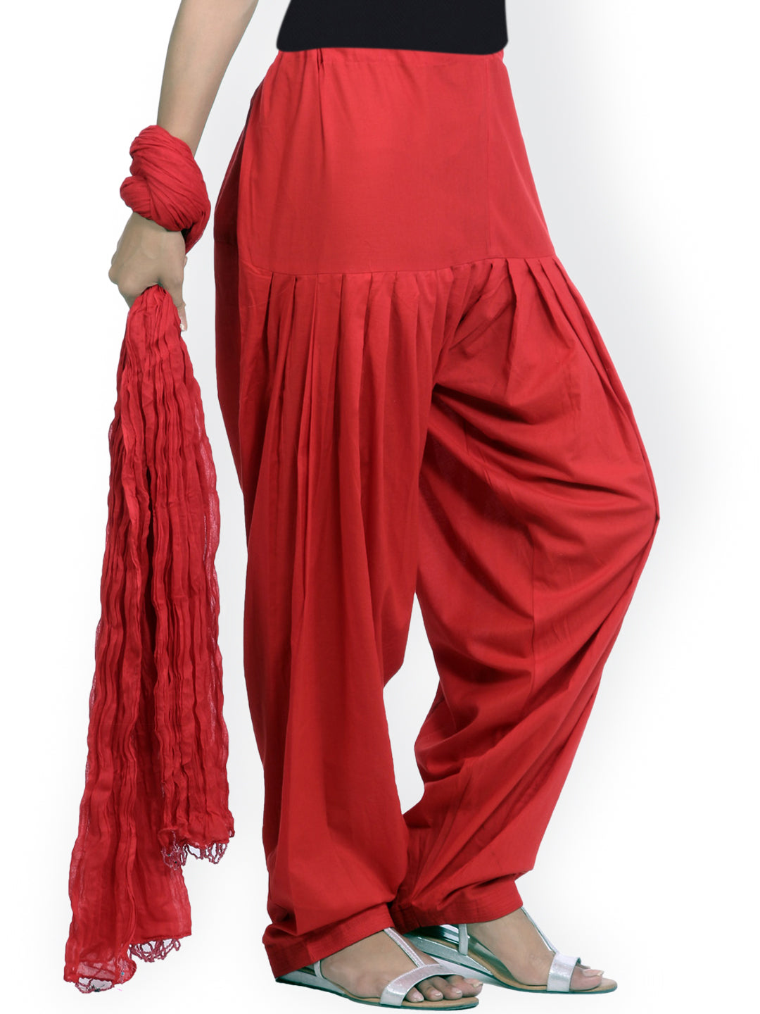 Jaipur Kurti Red Women Patiala & Dupatta - Distacart