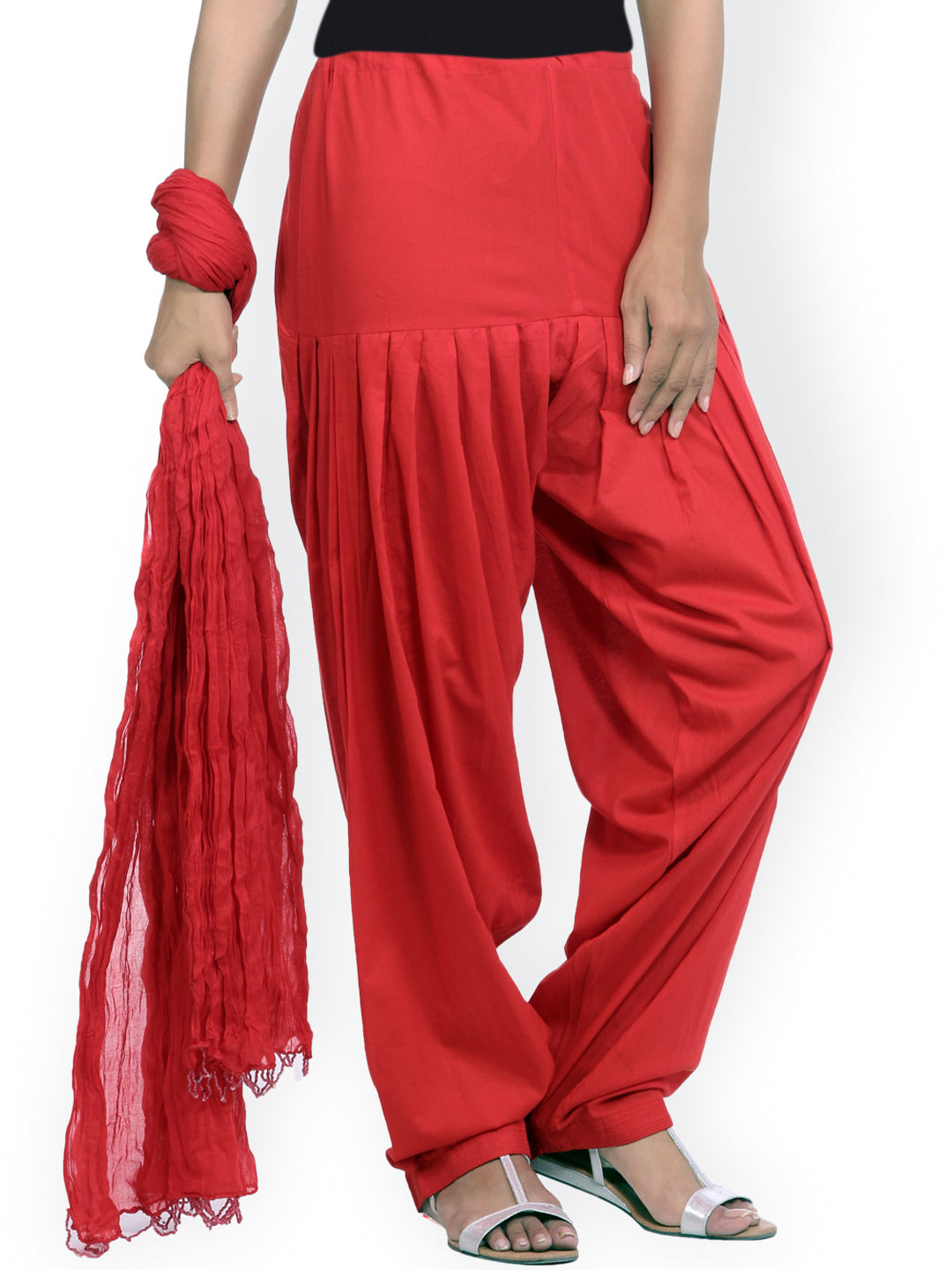 Jaipur Kurti Red Women Patiala & Dupatta - Distacart