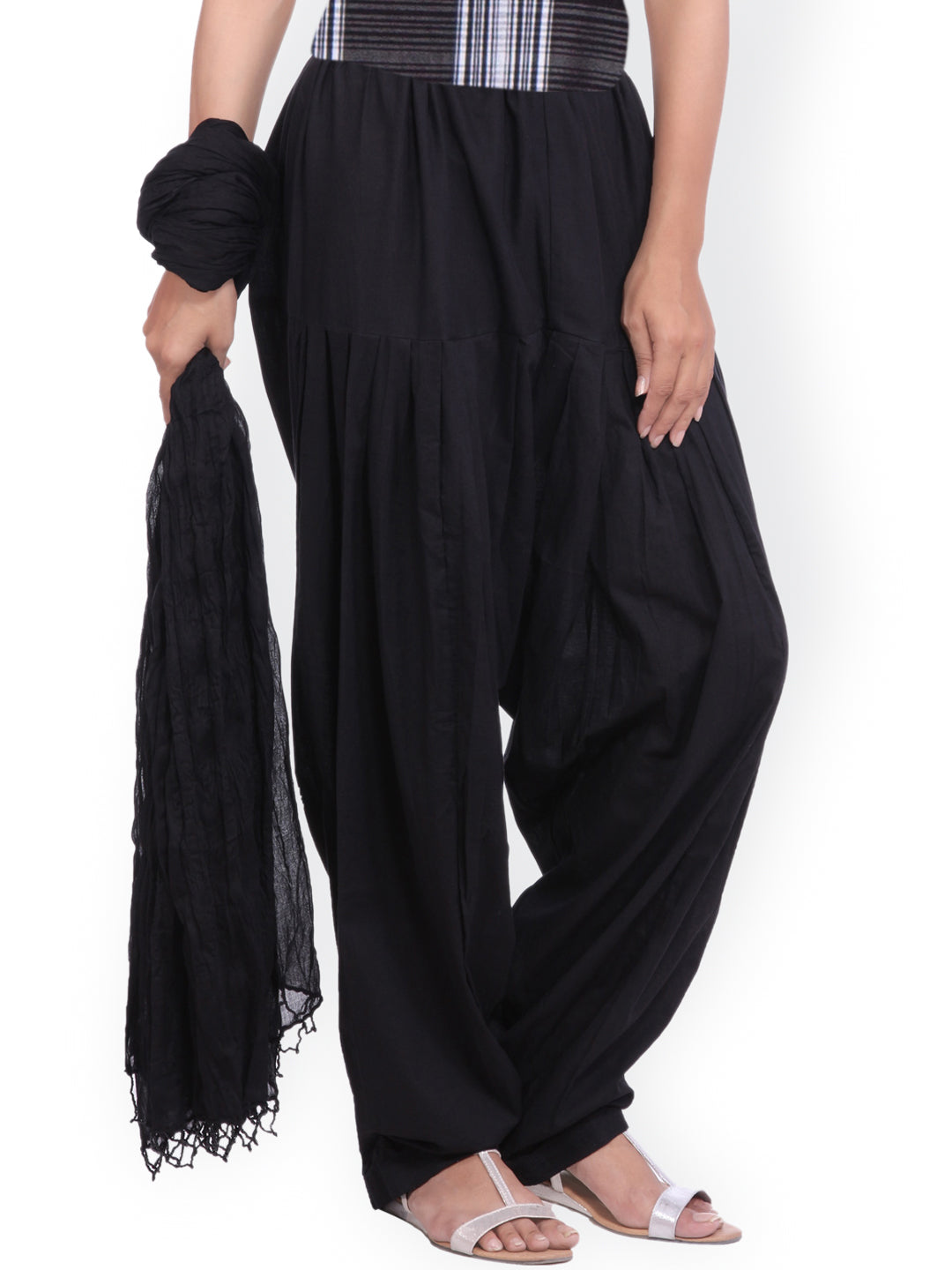 Jaipur Kurti Black Women Patiala & Dupatta - Distacart