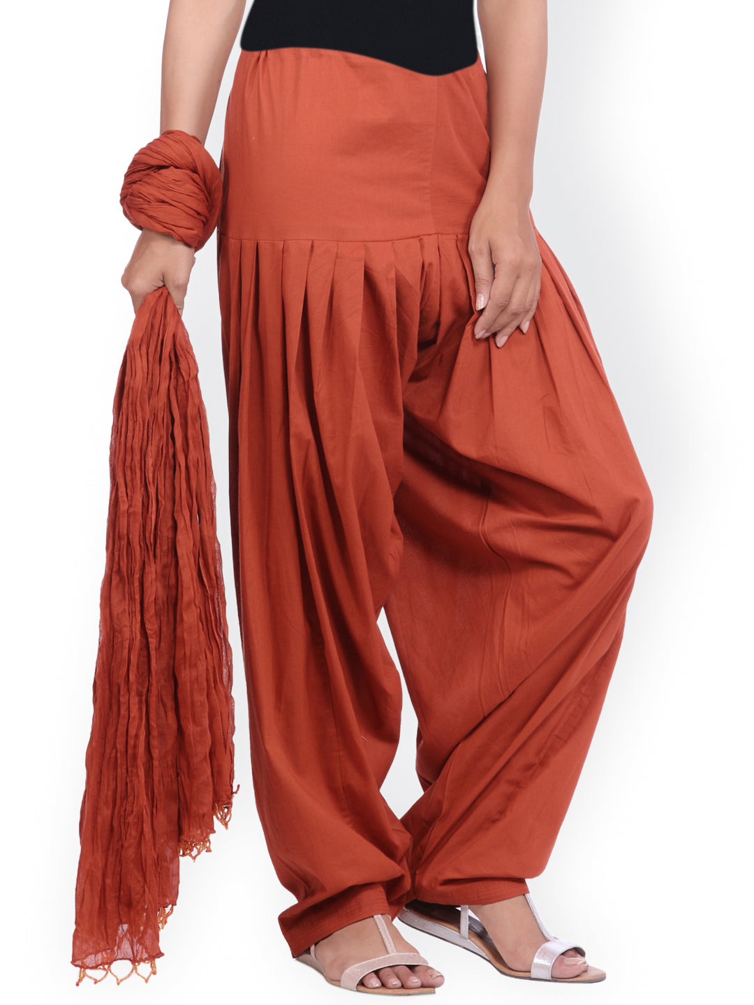 Jaipur Kurti Brown Women Patiala & Dupatta - Distacart