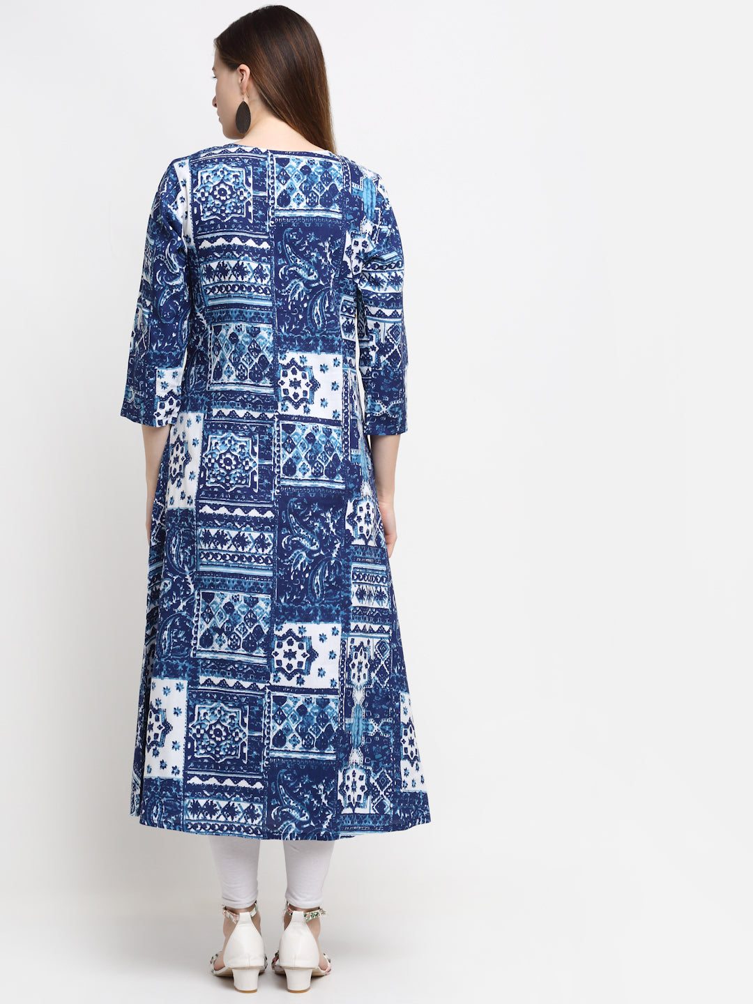 Kalini Women Blue Printed Kurta - Distacart