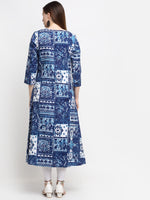 Thumbnail for Kalini Women Blue Printed Kurta - Distacart