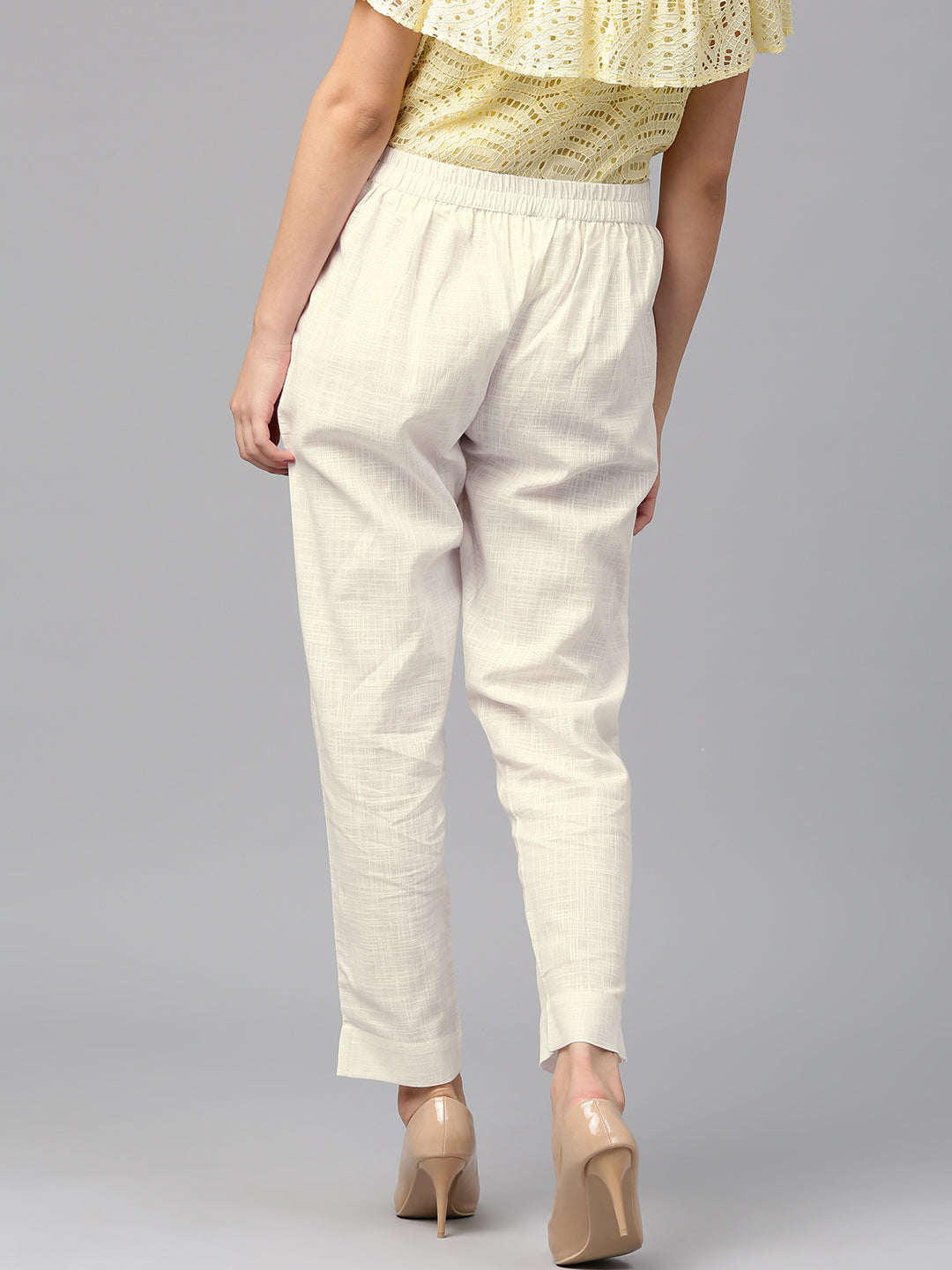 Buy White Trousers Online In India At Best Price Offers  Tata CLiQ