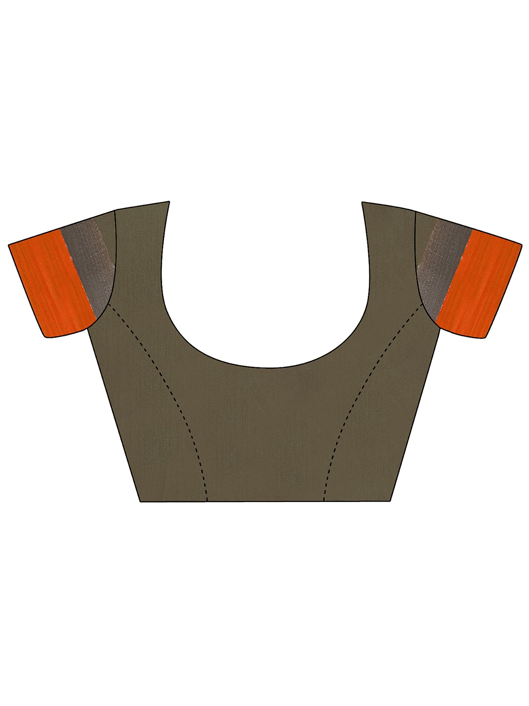 Saree Mall Green & Orange Solid Art Silk Saree - Distacart