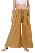 Thumbnail for PAVONINE Beige Color Rayon Fabric Jumbo Sharara For Women - Distacart