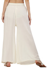 Thumbnail for PAVONINE Off White Color Rayon Fabric Jumbo Sharara For Women - Distacart