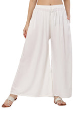 Thumbnail for PAVONINE White Color Rayon Fabric Jumbo Sharara For Women - Distacart
