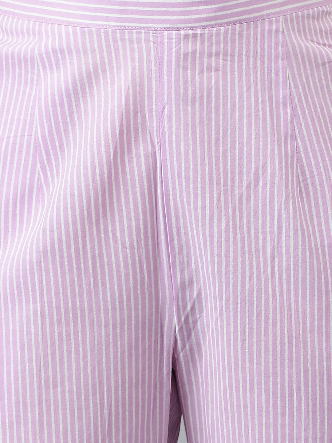 Khushal K Women Purple Panelled Kurta with Trousers & With Dupatta - Distacart