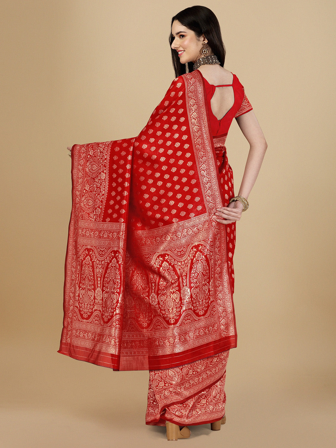 Kalini Woven Design Zari Art Silk Banarasi Saree - Distacart