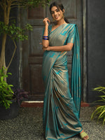 Thumbnail for Kalini Silk Blend Kanjeevaram Saree - Distacart