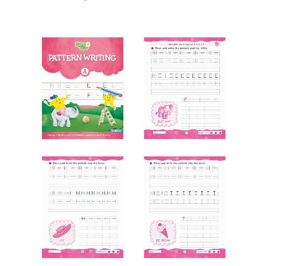 Rising Star Pattern Writing Book Set (Set of 3)| Ages 3-7 years| Trace & Write Patterns, Numbers, Letters, etc. - Distacart