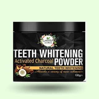 Luxura Sciences Carbon White Activated Charcoal Powder Teeth Whitening Powder with Clove, Mint Extracts - Distacart
