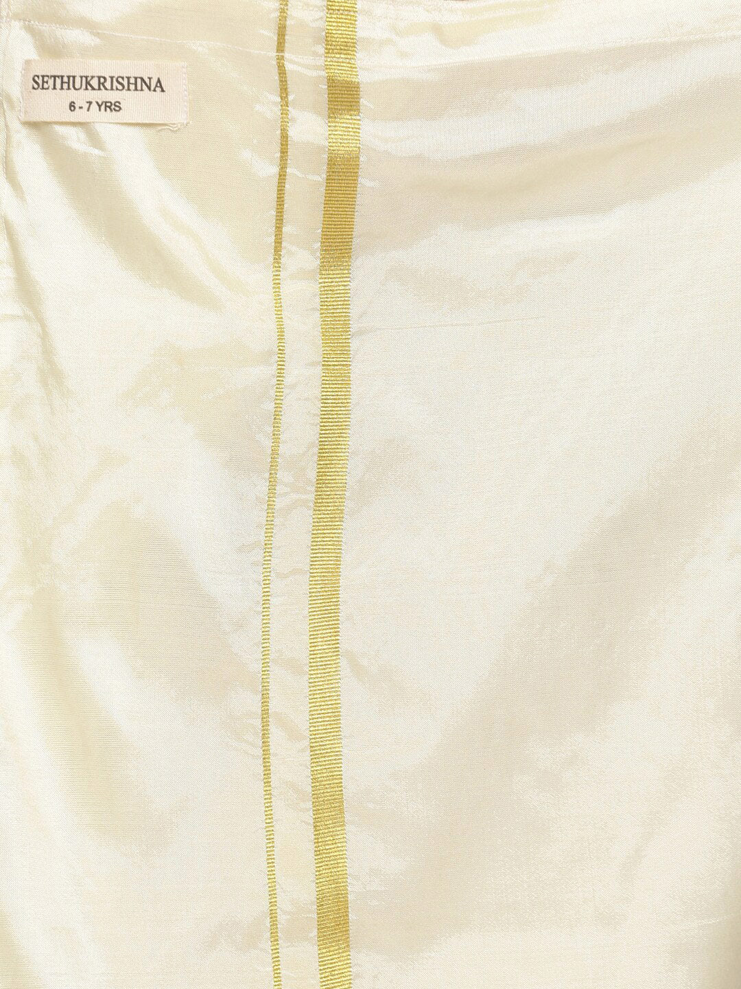 Sethukrishna Boys Gold-Toned Shirt with Dhoti - Distacart
